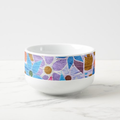 Trendy Floral Pattern 11 Soup Mug