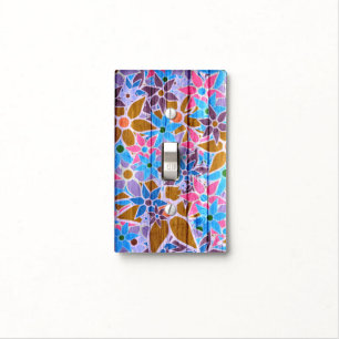Trendy Floral Pattern #12 Light Switch Cover