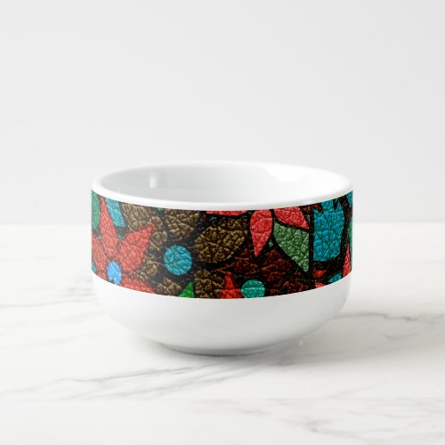 Trendy Floral Pattern 3 Soup Mug