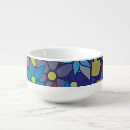 Trendy Floral Pattern 5 Soup Mug