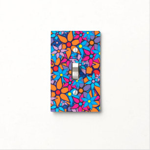 Trendy Floral Pattern Light Switch Cover