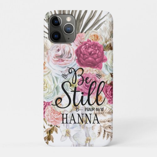 Trendy Floral Watercolor Pampas Grass Iphone Cases