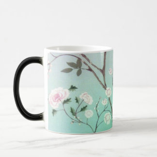 Trendy floralBlack/White 325 ml Morphing Mug