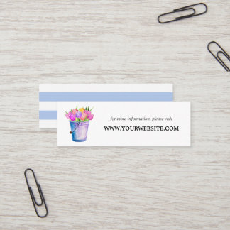 Trendy Flower Bucket Flowers Website Cards | Mini