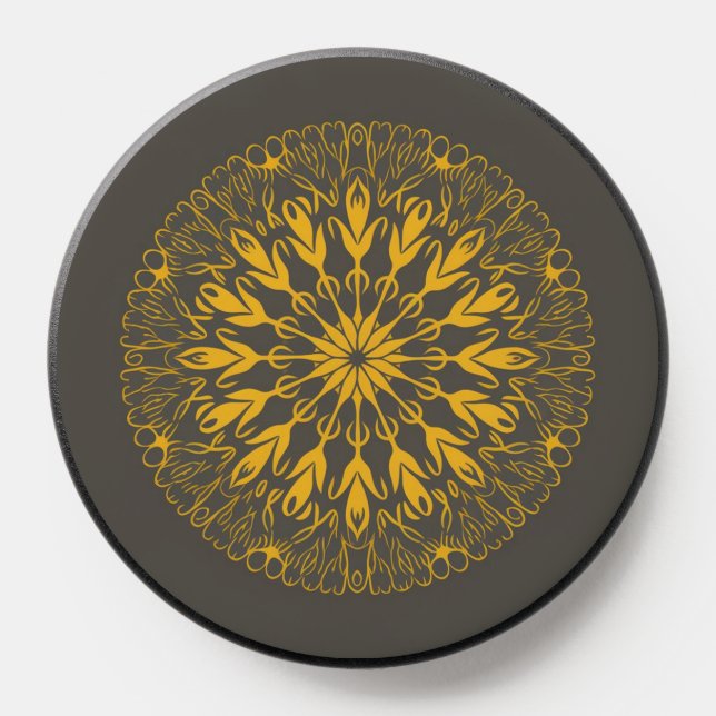 trendy flower pattern PopSocket (Popsocket)