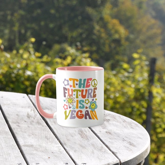 Trendy Flowers Retro Vegan Mug (Creator Uploaded)