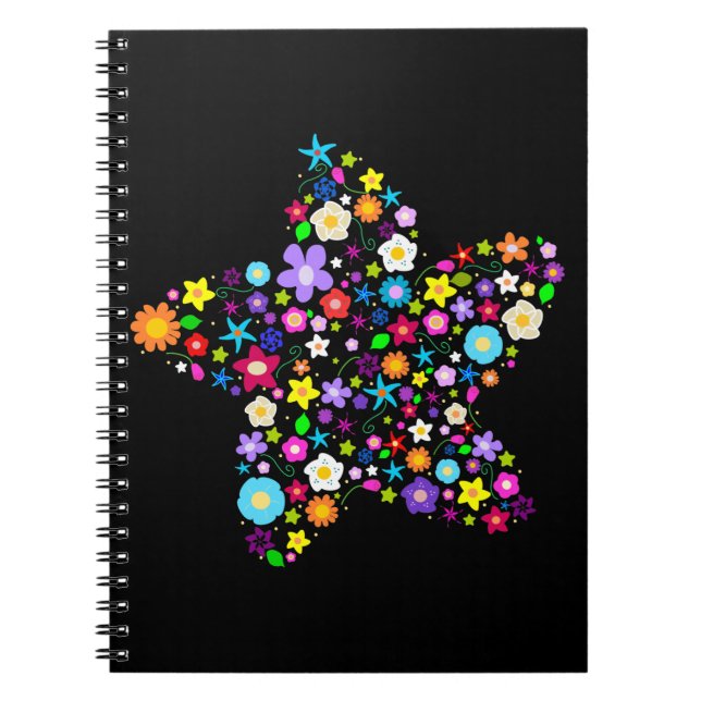 Trendy Flowery Notebook (Front)