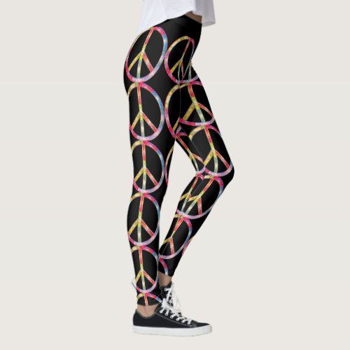 Trendy Fun Peace Leggings