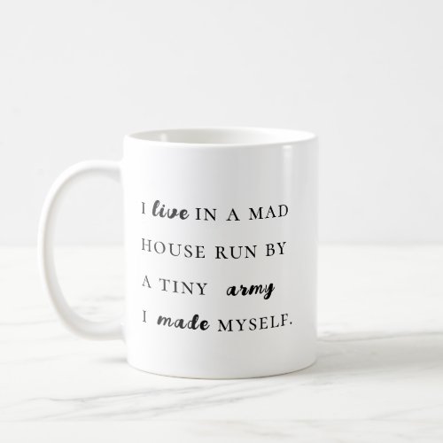 Trendy funny modern typography coffee mug