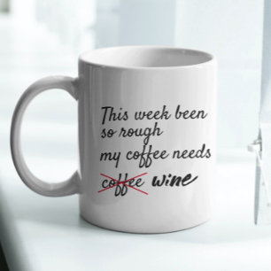 Trendy funny modern typography coffee mug