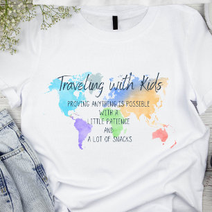 Trendy Funny Parent's Travel with Kid's T-Shirt