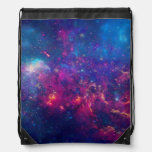 Trendy Galaxy Print / Nebula Drawstring Bag at Zazzle
