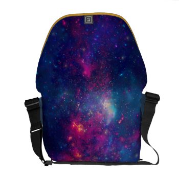 Trendy Galaxy Print / Nebula Messenger Bag by arncyn at Zazzle