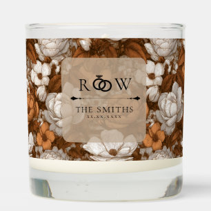Trendy Gardenias Petal Rustic Wedding Scented Candle