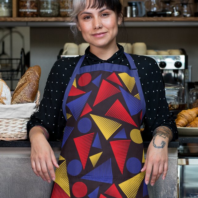 Trendy Geo Triangles Apron (Creator Uploaded)