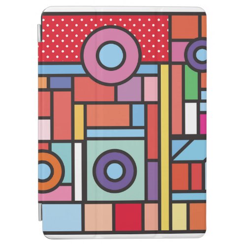 Trendy geometric elements memphis design Retro st iPad Air Cover