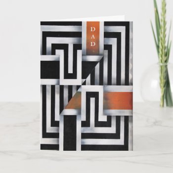Trendy Geometric Father's Day Card by StampedyStamp at Zazzle