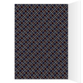 Trendy Geometric Pattern, Birthday Thank You Cards (Inside (Left))