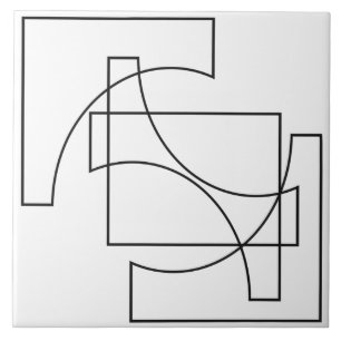 Trendy Geometric Pattern Ceramic Tile
