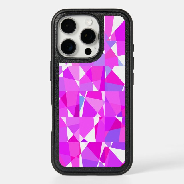 Trendy Geometric Square Pattern Otterbox iPhone Case (Back)