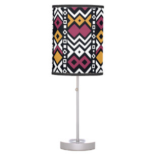 Trendy geometrical colorful blocks table lamp