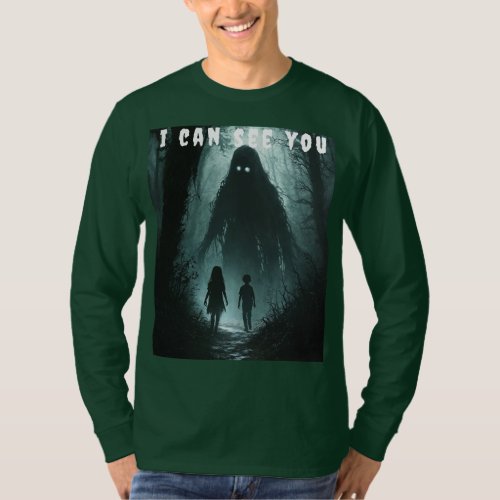 Trendy Ghost Design T_Shirt _ Perfect for Spooky 