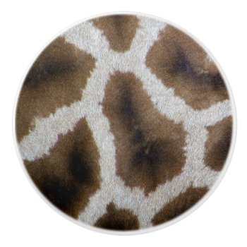 Trendy Giraffe Fur Skin - Rich Elegant Fashion Ceramic Knob by 26_Characters at Zazzle