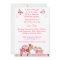 Trendy Girl Turtle Baby Shower Invitations