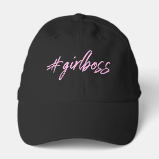 Trendy #girlboss Baseball Cap in Black
