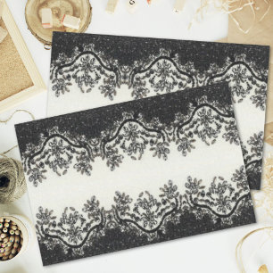trendy girly chic fashion vintage black and white tissue paper