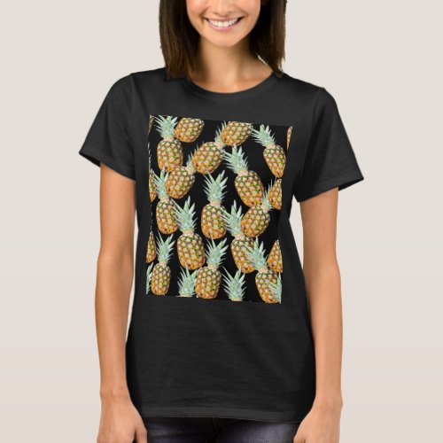 trendy girly chic tropical summer fruit pineapple T_Shirt