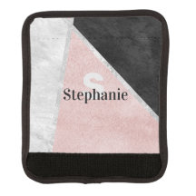 Trendy girly geometry design with monogram/name