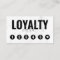 Trendy Girly Marble Business Loyalty Card