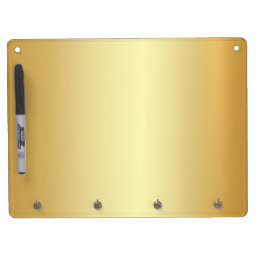 Trendy Glamorous Faux Gold Template Elegant Modern Dry Erase Board With Keychain Holder