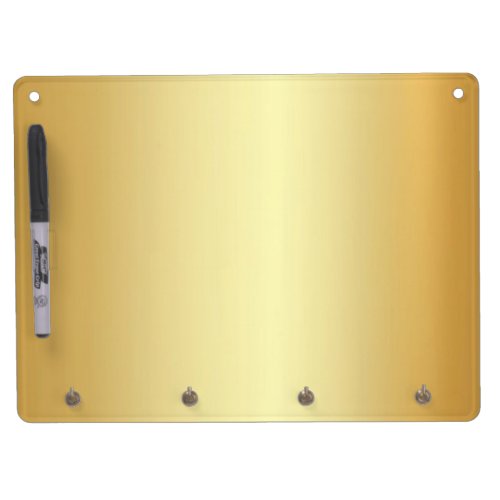 Trendy Glamorous Faux Gold Template Elegant Modern Dry Erase Board With Keychain Holder