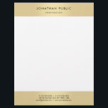 Trendy Glamour Gold Look Elegant Template Modern Letterhead<br><div class="desc">Trendy Glamour Gold Look Elegant Template Modern Letterhead.</div>