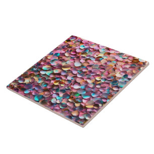 Trendy Glitter Opal Holographic Collection Ceramic Tile