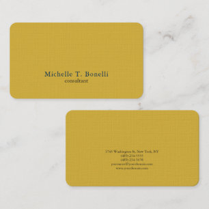 Trendy Gold Color Background Plain Creative Modern Business Card
