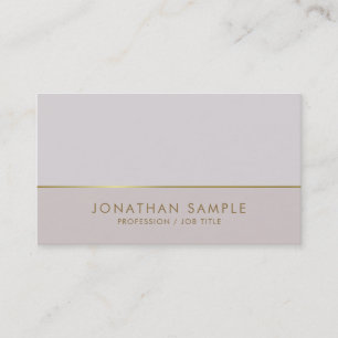 Trendy Gold Elegant Color Harmony Luxury Plain Business Card