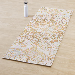 Tone Fitness Yoga Mat with Floral Pattern 