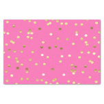Trendy Gold Foil Confetti Hot Pink Tissue Paper at Zazzle