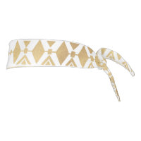 Trendy Gold Geometric Tribal Aztec Pattern