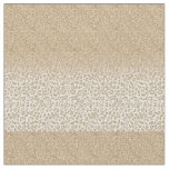 Trendy Gold Glitter and Leopard Print Gradient Fabric