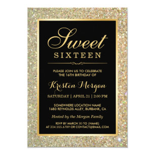 sweet 16 invitations zazzle