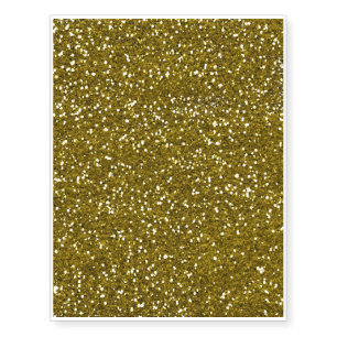 Trendy Gold Glitter Temporary Tattoos