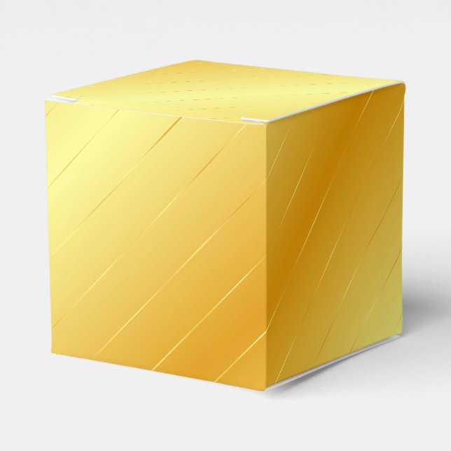 Trendy Gold Look Elegant Modern Template Favor Boxes (Front Side)