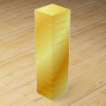 Trendy Gold Look Elegant Modern Template Glossy Wine Box<br><div class="desc">Trendy Gold Look Elegant Modern Template Glossy Golden Gift Wine Gift Box.</div>