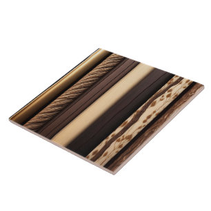 Trendy Gold Wood Art Lamperia Collection Ceramic Tile