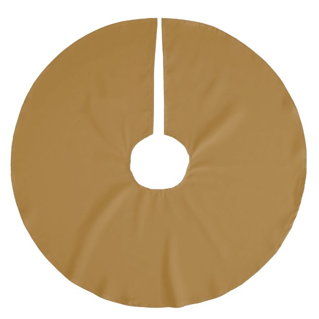 Trendy Golden Brown - Brushed Polyester Tree Skirt (Front)