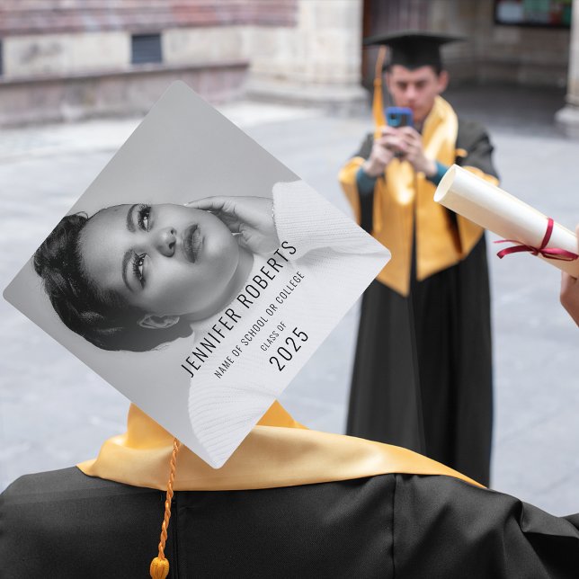 Trendy Graduates Photo Graduation Cap Topper (Creator Uploaded)